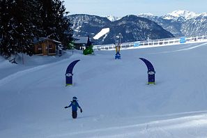 SkiWelt Wondertapijt met kind gekleurd op de Wildenkaiser