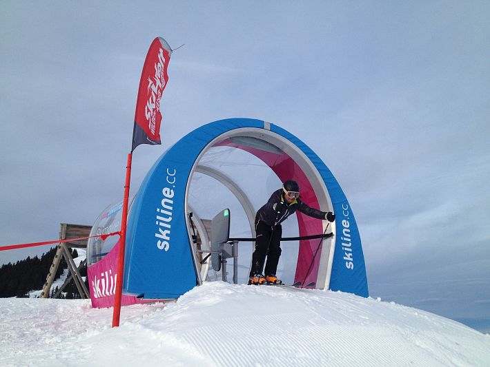 Skimovie Strecke SkiWelt Westendorf mogelijk gemaakt door Skiline