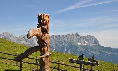 schnitzfiguren-wanderweg-ruebezahl-alm-in-ellmau-am-hartkaiser-am-berg-im-sommer-in-skiwelt-wilder-kaiser-brixental-5